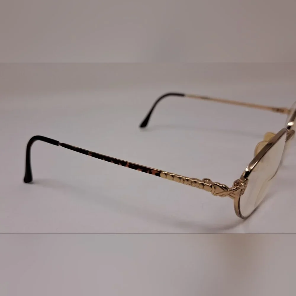 Yves Saint Laurent Women's Glasses Gold Metal Havana Frames 4084 Y119 52-19-130